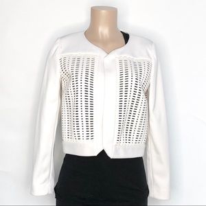 Summer White cutout blazer by Milly